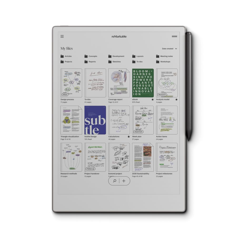 Remarkable Paper Pro Bundle   Includes 11.8    Remarkable Paper Tablet, And Marker Plus Pen With Eraser