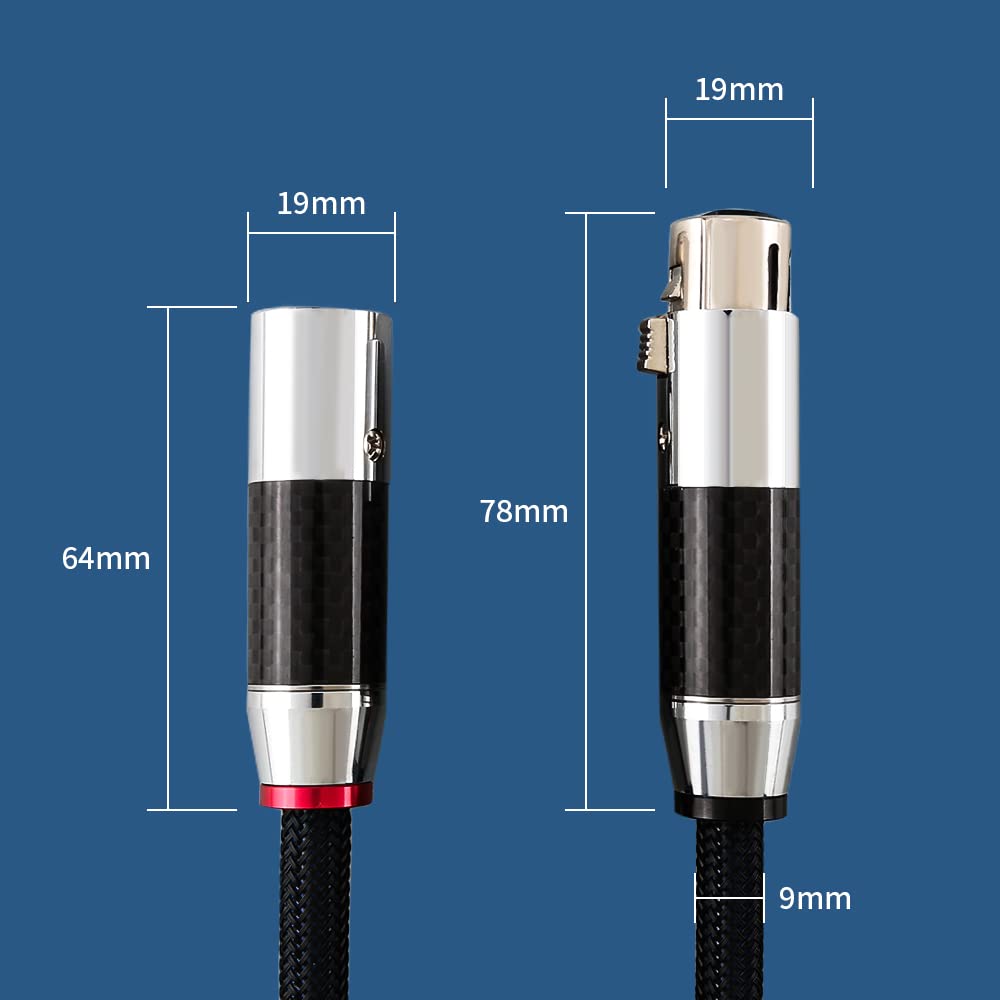 Tertullus 1 Pair 3 Pin Hifi Interconnect Cable Xlr M (Male) To Xlr   F (Female) Hifi Balanced Audio Cable Microphone Cable Mic W