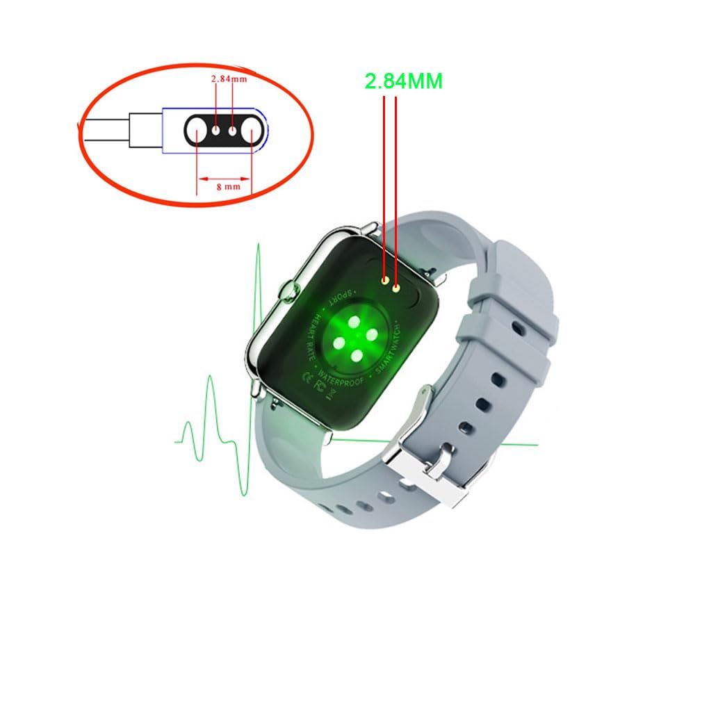 Smart Touch Charging Usb Cable Compatible With P22 & P25 & Y20 & Dt96 & Kw10 & Kw20 Smart Watch 2 Pin Strong Magnetic Suction Ch