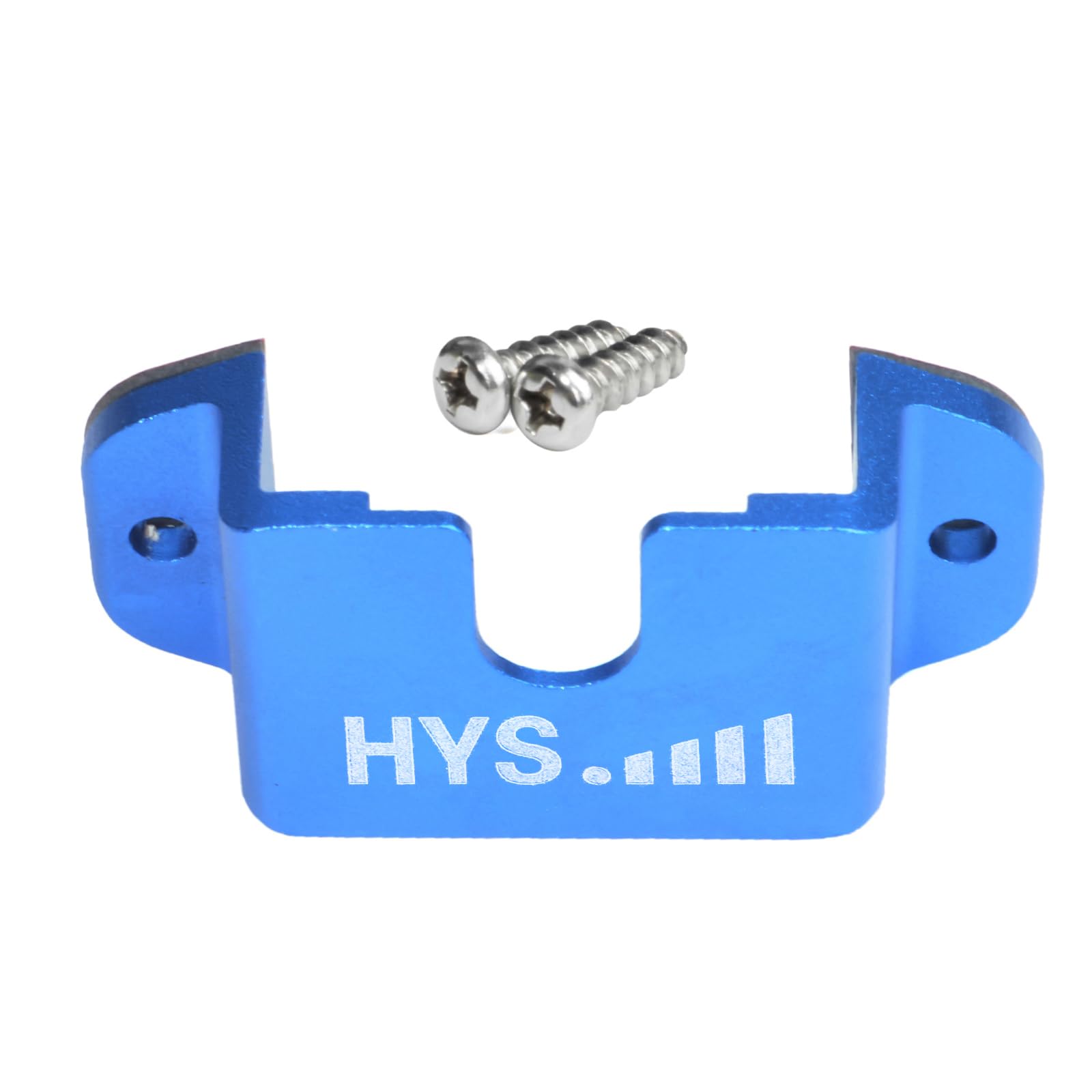 Hys Aluminium Alloy Holder Mount, Universal Ham Cb Radio Microphone Mic Hanger Single Side Radio Car Mount For Motorola Kenwood Uniden Cobra Midland Cb Base Handheld Radio/Speaker Mic (Blue 1Pc)