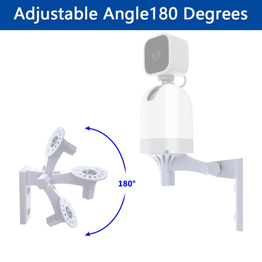 Oyocam Wall Mount Compatible With Wyze Cam Pan V3/V2 Blink Mini Pan Tilt Cam, Adjustable Security Wall Mount Bracket 180 Degree