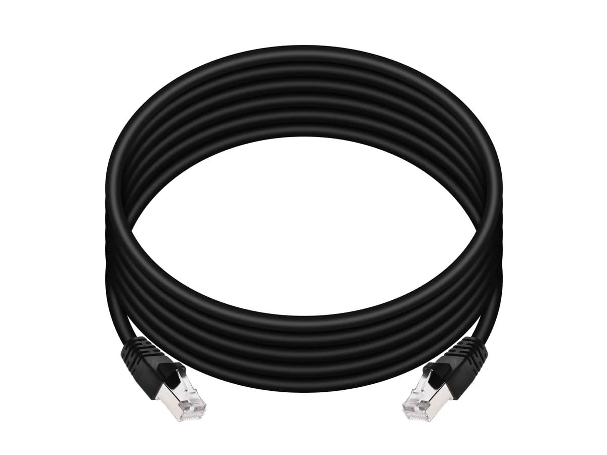 Monoprice   124360 Cat6A Ethernet Patch Cable   Network Internet Cord   Rj45, 550Mhz, Stp, Pure Bare Copper Wire, 10G, 26Awg, 10