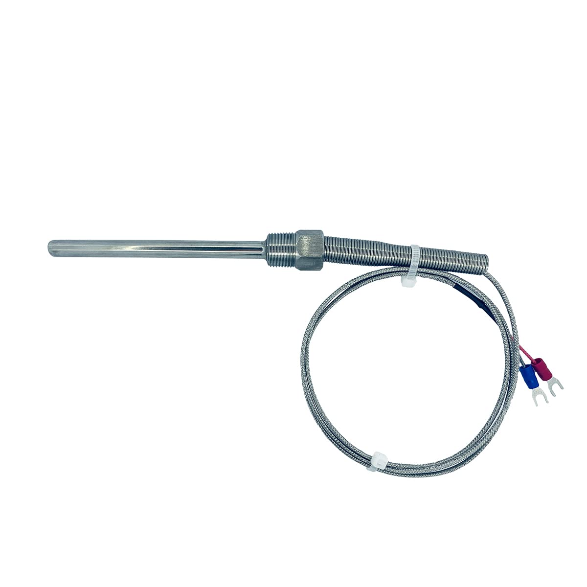 Waterproof Thermocouple K Type Stainless Steel Probe Temperature Sensors With 3/8    Npt Threads And 6.6 Feet Lead Cable For All