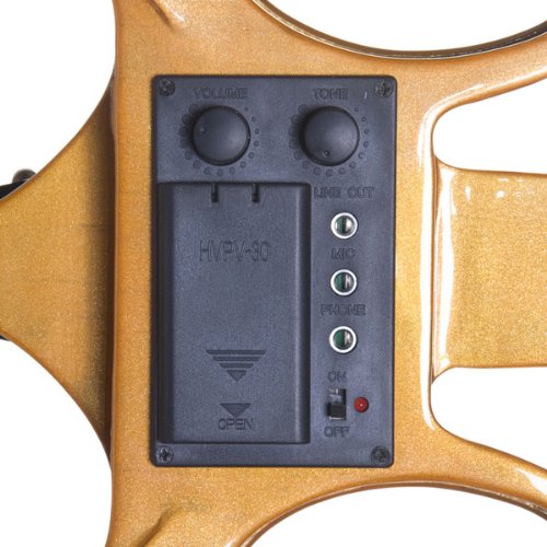 Cecilio 4/4Cevn-1Y Solid Wood Yellow Maple Metallic Electric/Silent Violin With Ebony Fittings In Style 1 (Full Size)