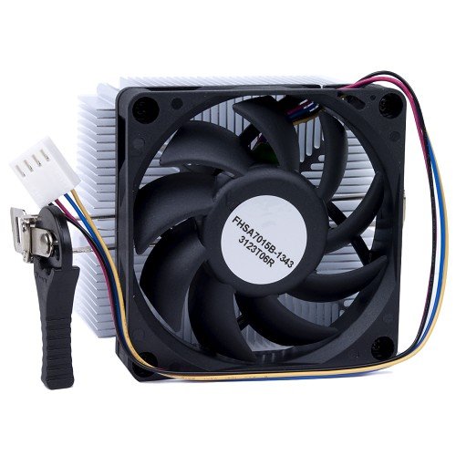 Amd 1A02C3W00 Socket Fm1/Am3+/Am3/Am2+/Am2/1207/940/939/754 Aluminum Heat Sink & 2.75'' Fan W/4 Pin Connector Up To 100W