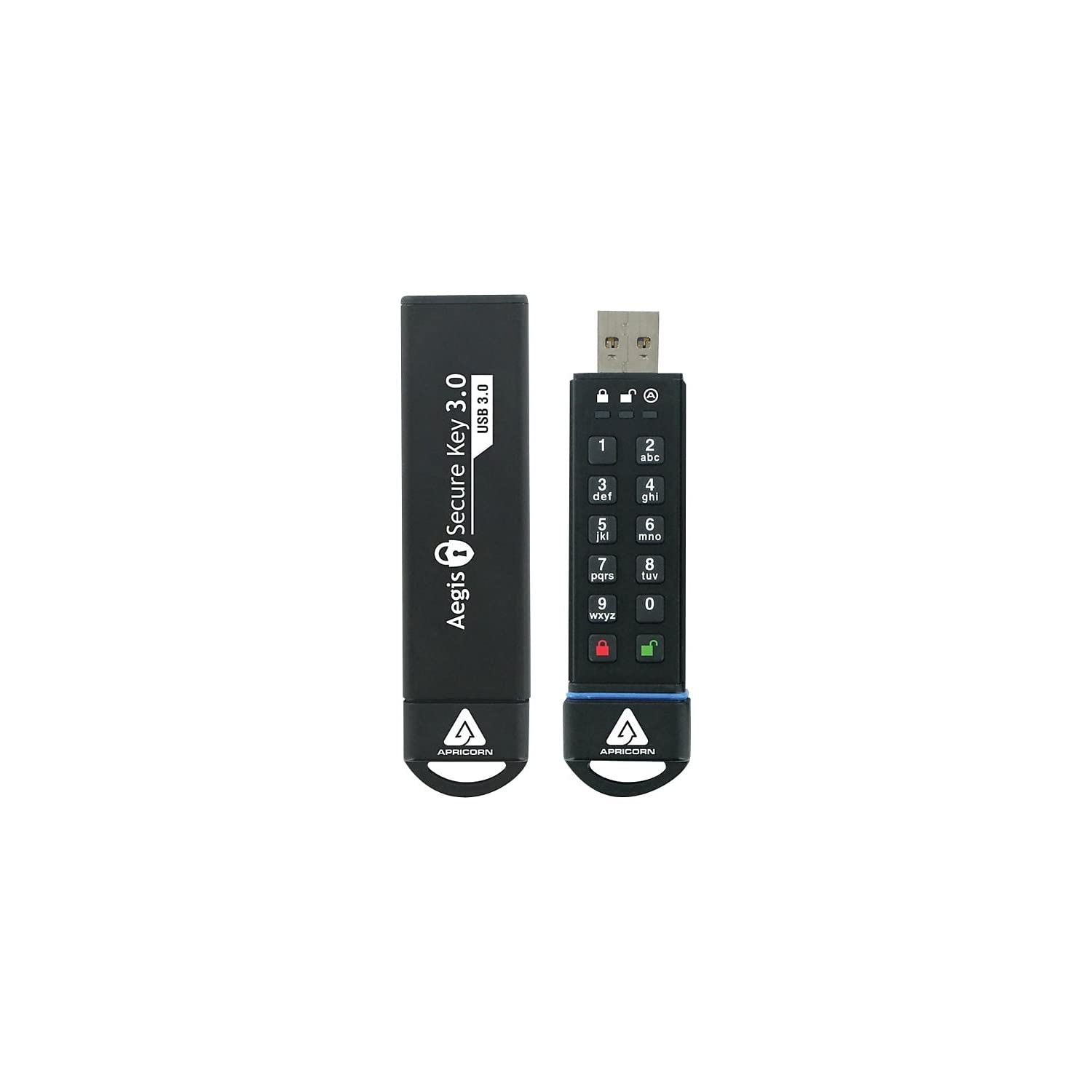 Apricorn 60Gb Aegis Secure Key Fips 140 2 Level 3 Validated 256 Bit Encryption Usb 3.0 Flash Drive (Ask3 60Gb)