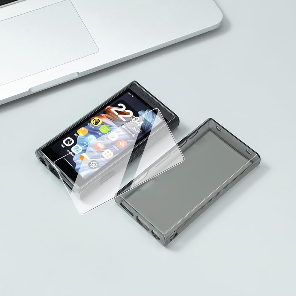 Audiopartner Soft Crystal Clear Tpu Protective Shell Skin Case Cover For Hiby Digital M300 Hifi Music Player (Clear Black Case A