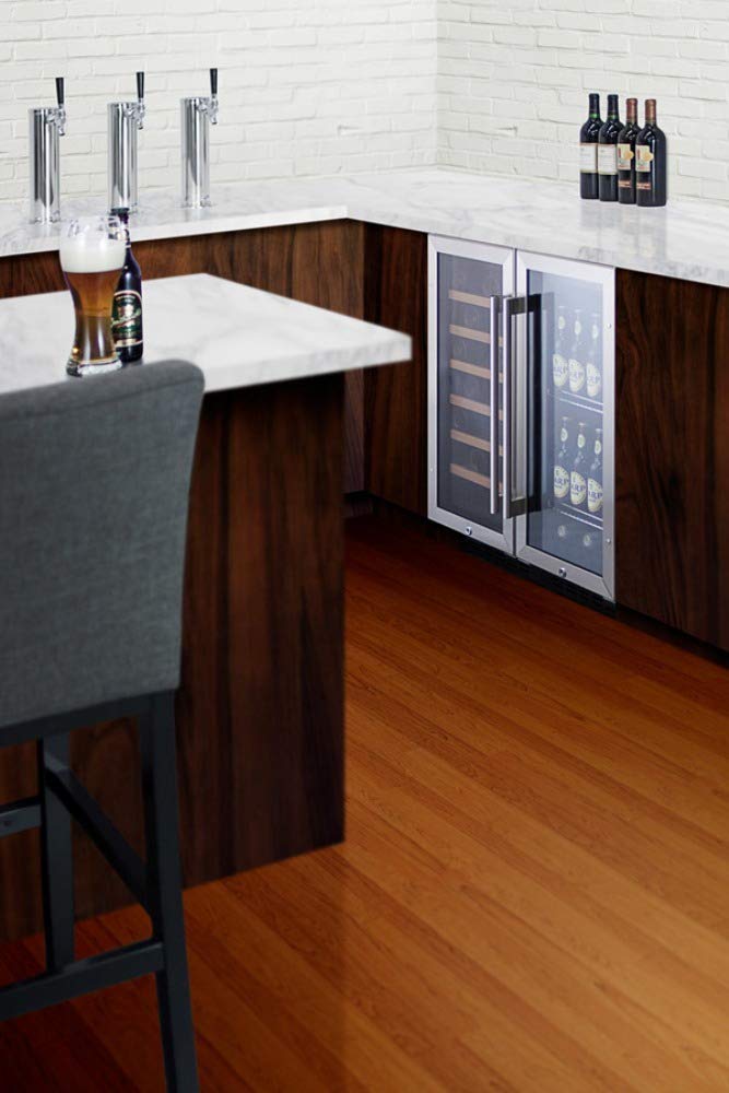 Summit Scr1536Bgcss Undercounter Beverage Refrigeration, Glassstainless Steel