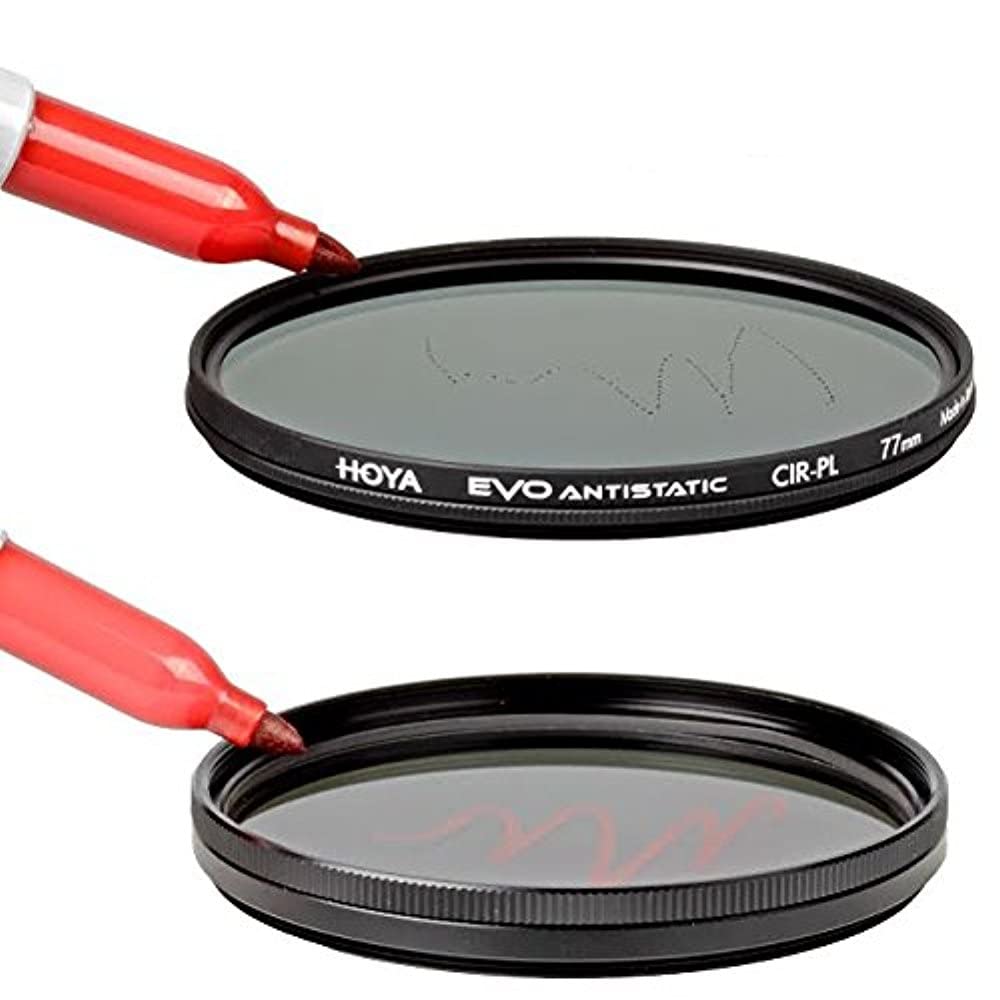 Hoya Evo Antistatic Cpl Circular Polarizer Filter   82Mm   Dust / Stain / Water Repellent, Low Profile Filter Frame