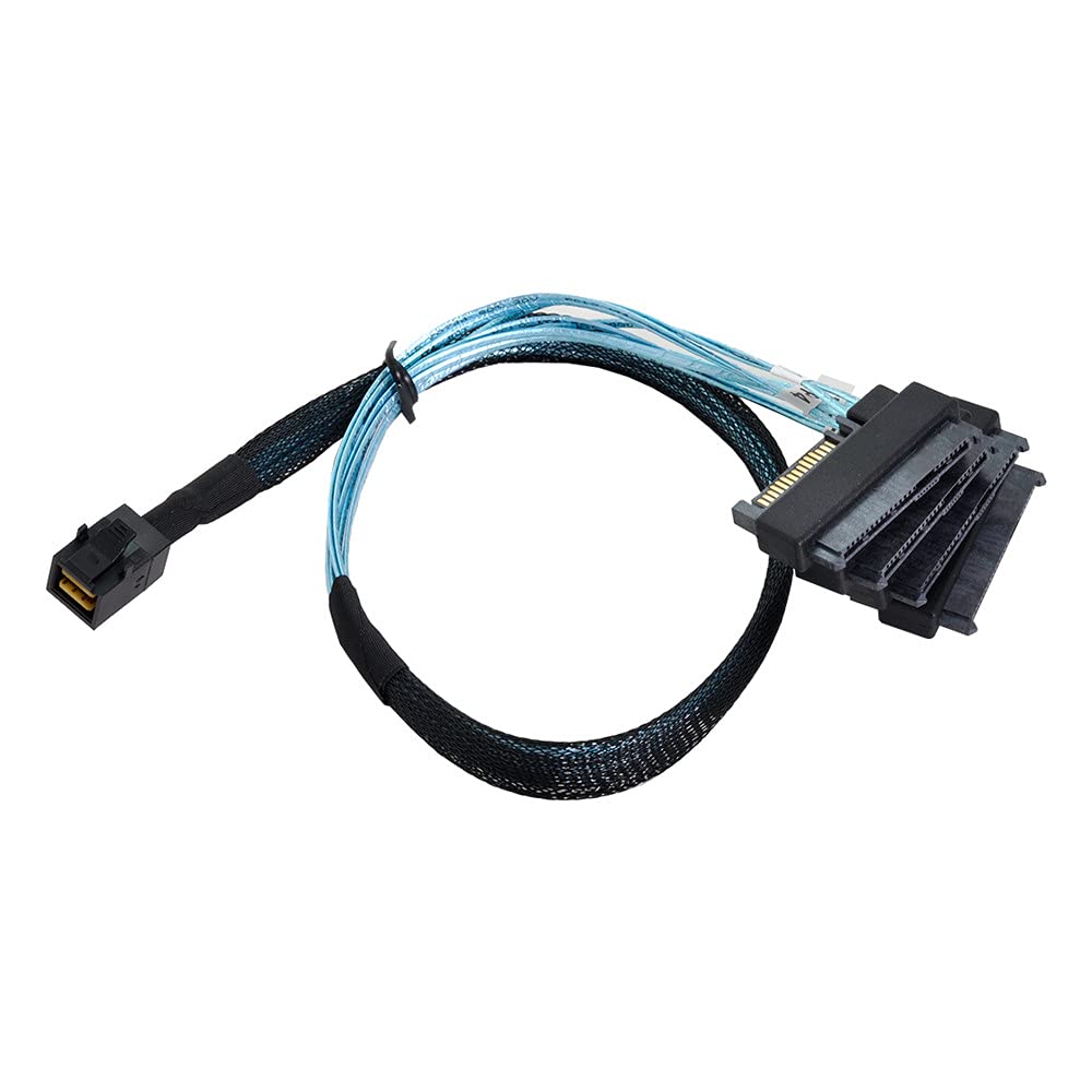Xiwai Internal Mini Sas Sff 8643 Host To 4 Sas 29Pin Sff 8482 Target Disk 6Gbps Data Server Raid Cable