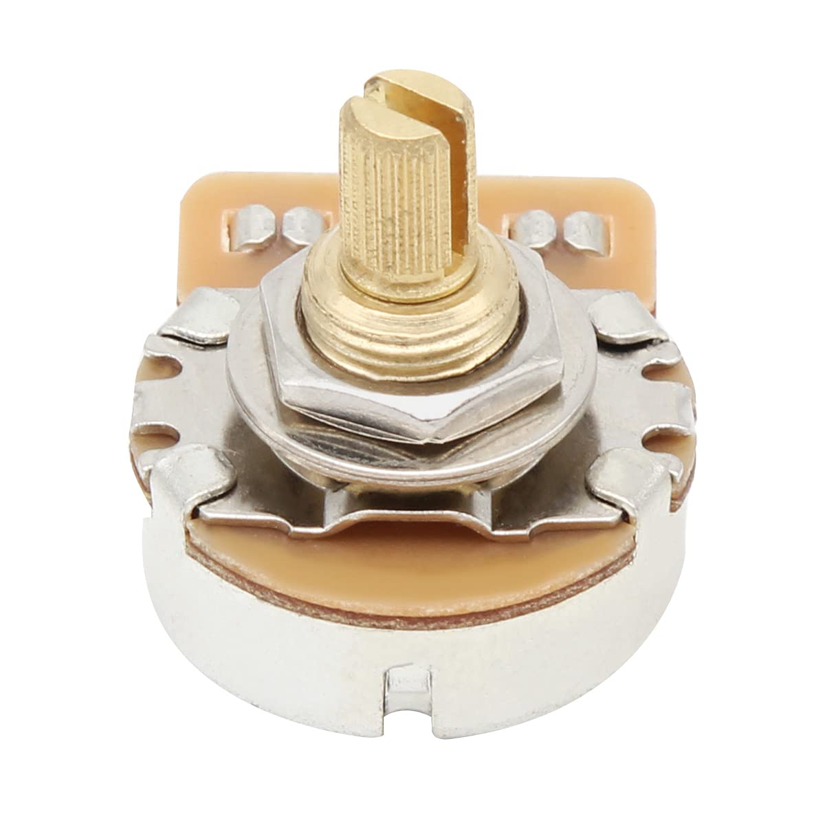 Fleor 500K Linear Pots 15.5Mm Short Split Shaft Guitar Potentiometer, Pack Of 2