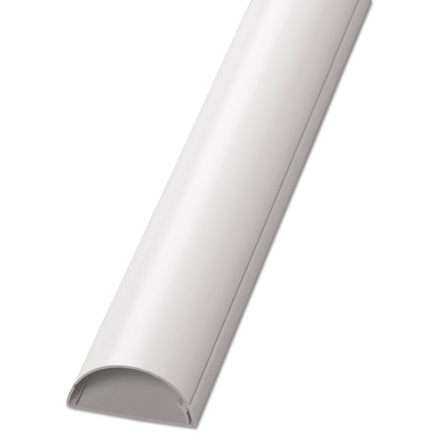 D Line Decorative Desk Cord Cover, 60'' X 2'' X 1'' Cover, White
