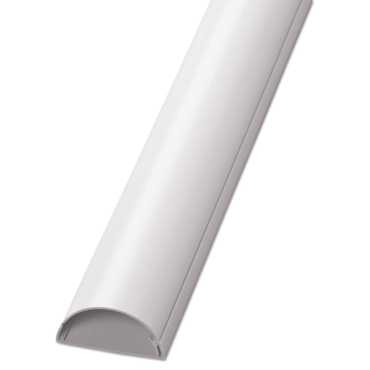 D Line Decorative Desk Cord Cover, 60'' X 2'' X 1'' Cover, White