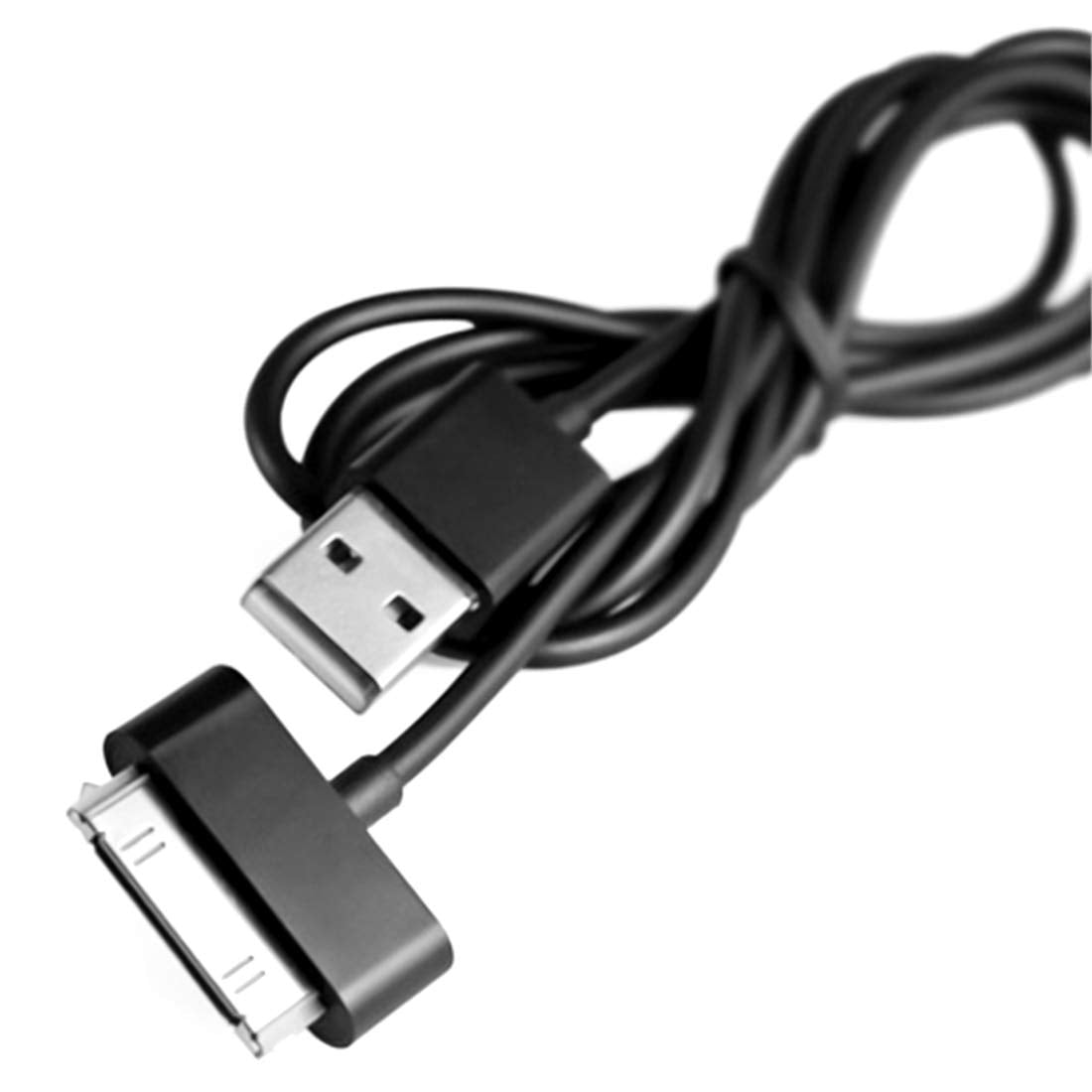 Charging Sync Data Charger Cable Cord 30 Pin Compatible For Samsung Galaxy Tab 2 10.1 8.9 7.7 7.0 Plus Inch Tablet (Black)