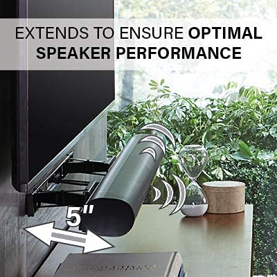 Sanus Extendable Soundbar Wall Mount Designed For Sonos Arc Sound Bar   Low Profile & Audio Enhancing Design  Ossawm1 W2