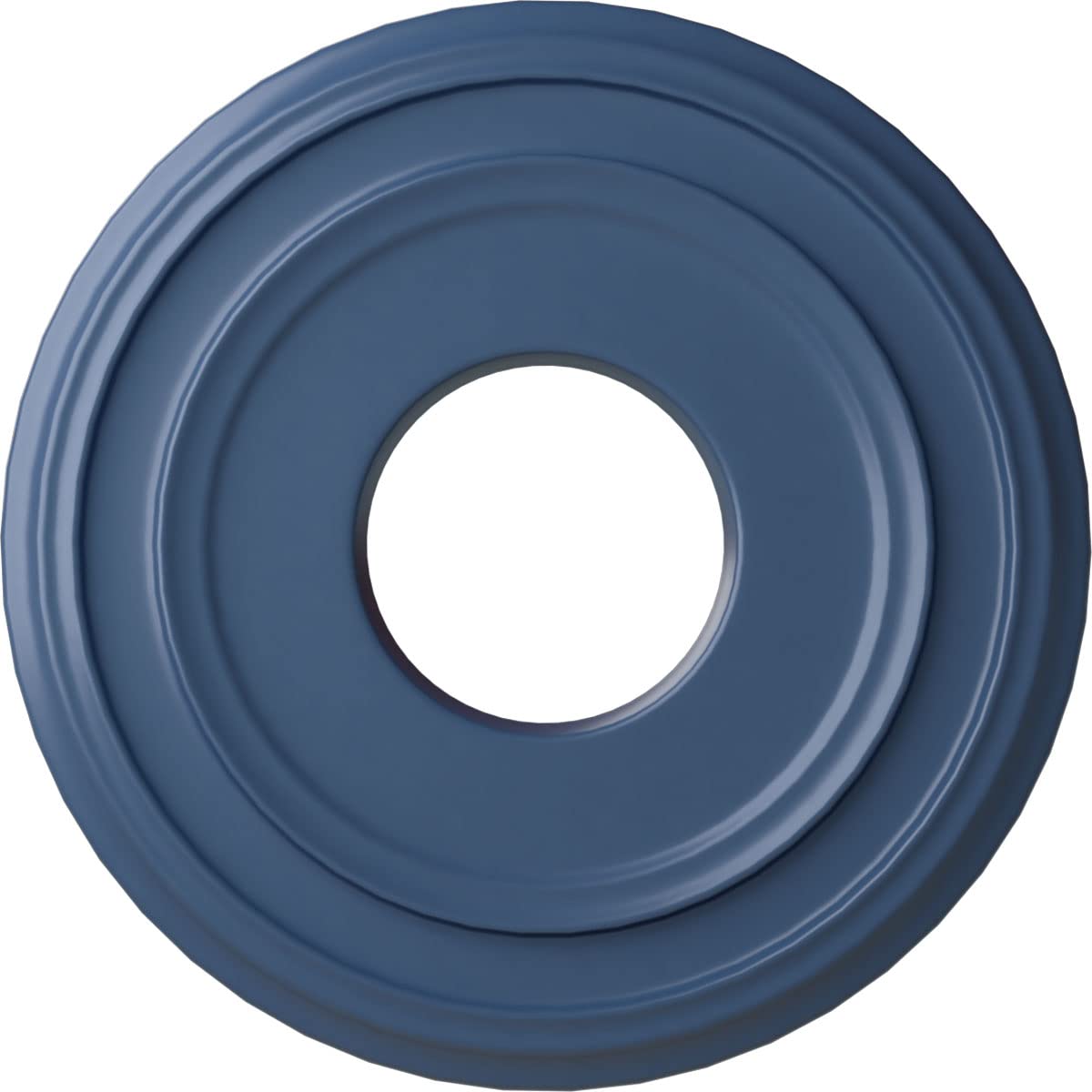 Ekena Millwork 12 3/8OD x 4ID x 1 1/8P Classic Ceiling Medallion Fits Canopies up to 7 1/4 Ceiling Medallion, Americana