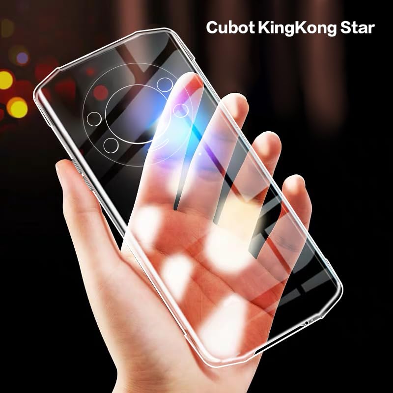 For Cubot Kingkong Star Case, Soft Tpu Back Cover Shockproof Silicone Bumper Anti Fingerprints Full Body Protective Case Cover F