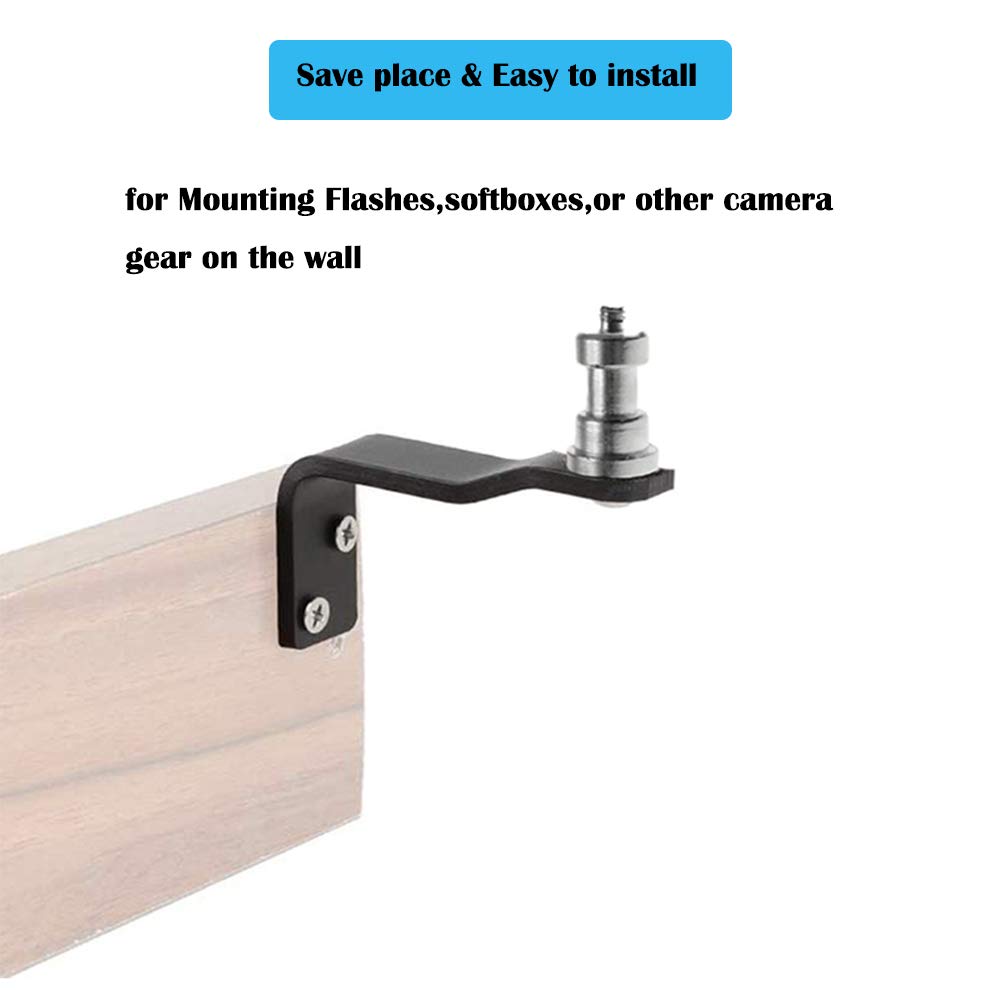 Wall Ceiling Mount Table Light Bracket 5/8' Stud With 1/4' Thread Anchor E Type For Photo Studio Video Flash Lighting, Camera Gear Photography