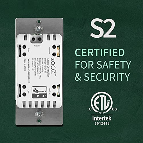 Zooz 700 Series Z Wave Plus Mesh Network Scene Controller Zen32, White | Z Wave Hub Required