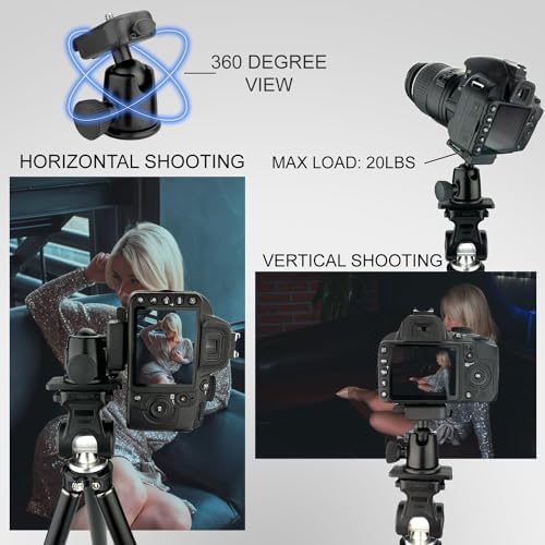 Acuvar Universal Tablet Tripod Mount And Universal Smartphone Mount Holder For All Smartphones And Tablets (10) Tablet Mount + B