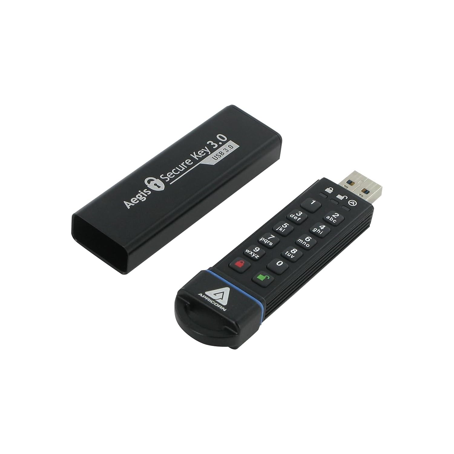 Apricorn 16Gb Aegis Secure Key Fips 140 2 Level 3 Validated 256 Bit Encryption Usb 3.0 Flash Drive (Ask3 16Gb)