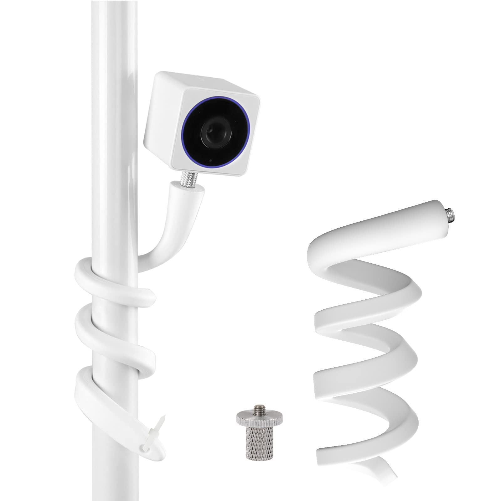 Okemeeo Gooseneck Clip Wall Mount For Wyze Cam Og And More Cameras With 1/4' Threaded Hole
