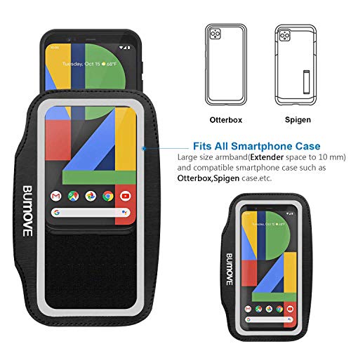 Pixel 8/8 Pro/7/7 Pro/5A Armband, Bumove Gym Running Workouts Sports Phone Arm Band For Google Pixel 7, 7 Pro, 6, 6 Pro, 5A With