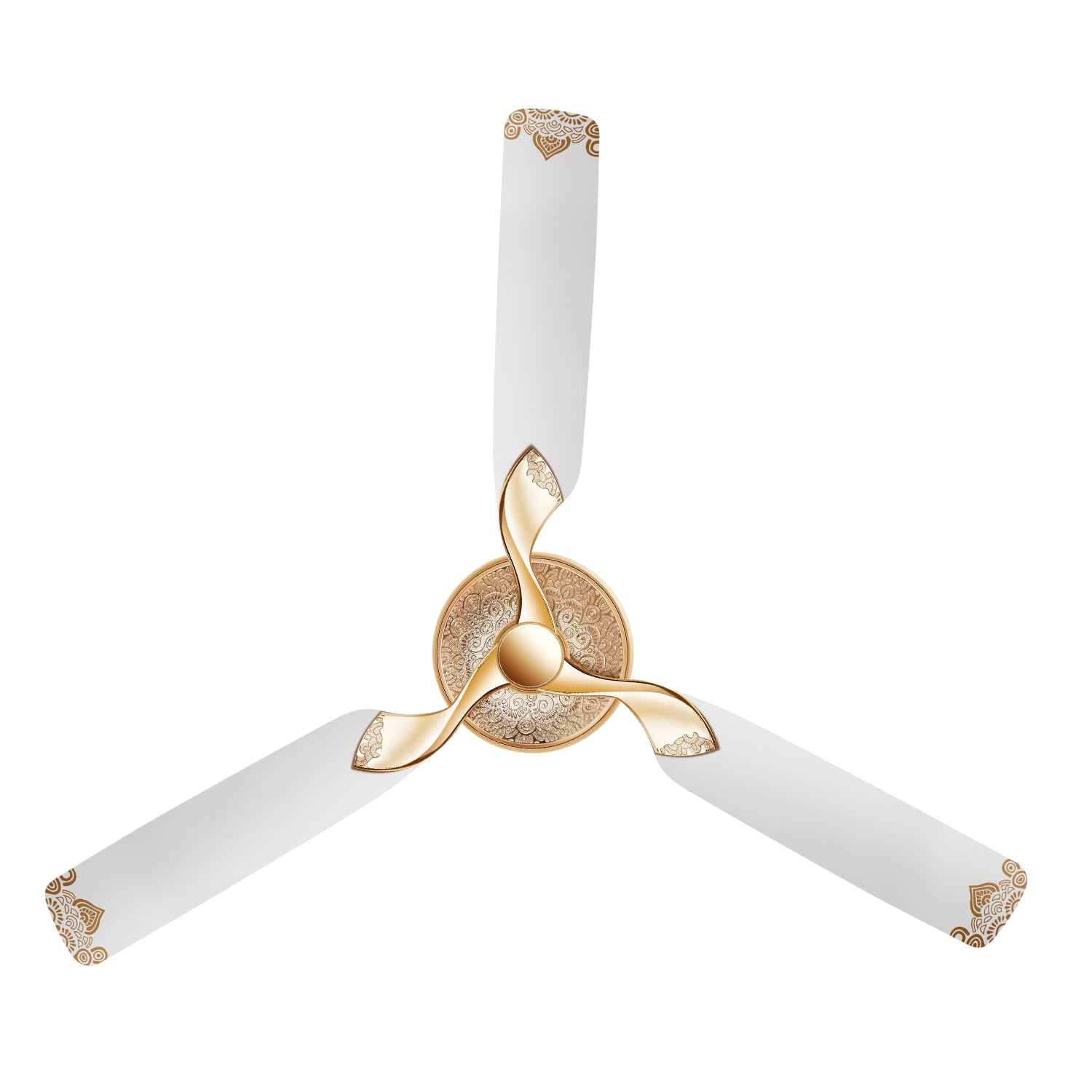 Rr Signature Jaipur Mahal 1320Mm Designer Ceiling Fan For Home And Office (2+3 Years Warranty, Agaria White)
