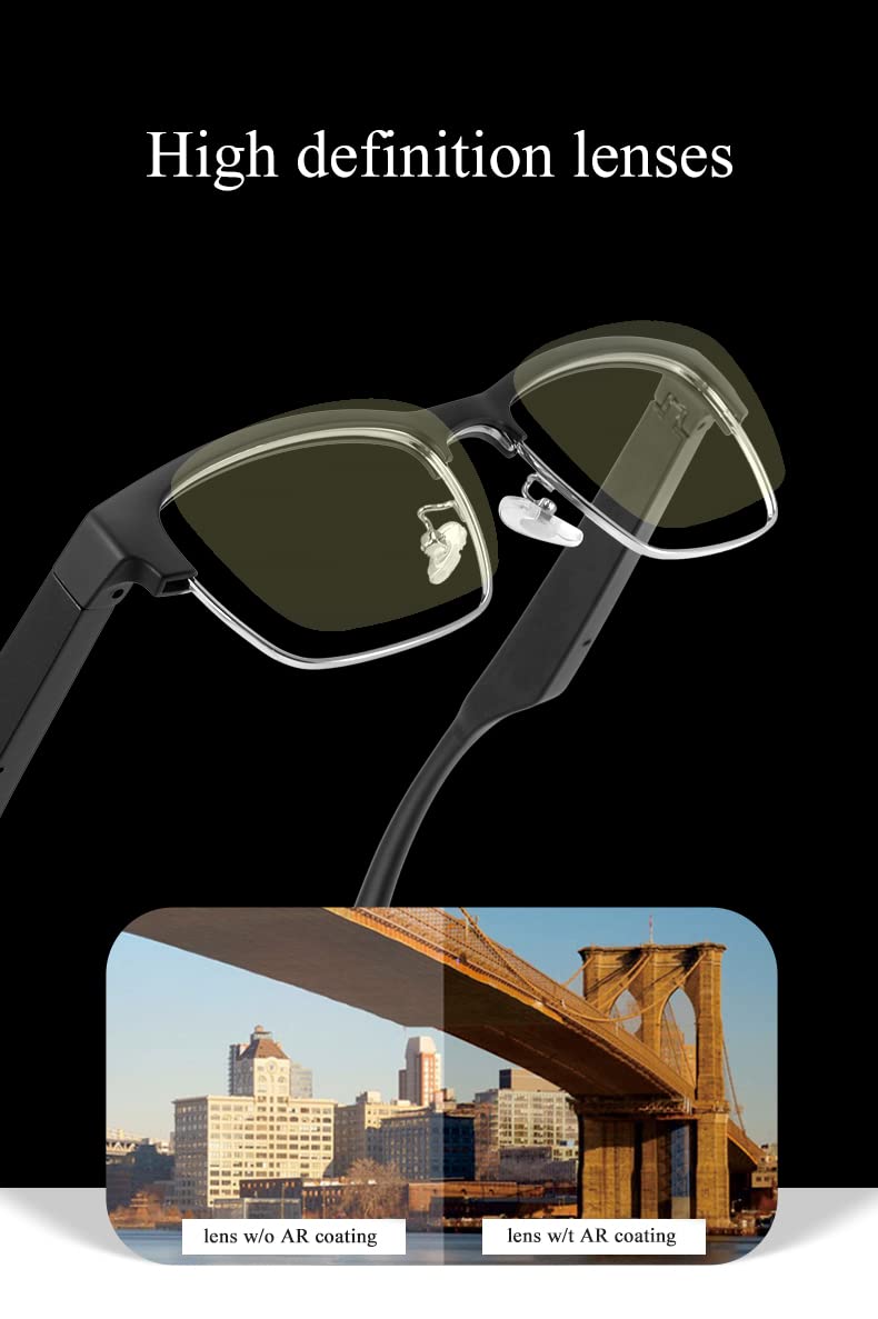 Ooavr Bluetooth Glasses,New Wireless Bluetooth Glasses,Smart Audio Glasses,Men'S/Women'S Indoor And Outdoor Entertainment Smart
