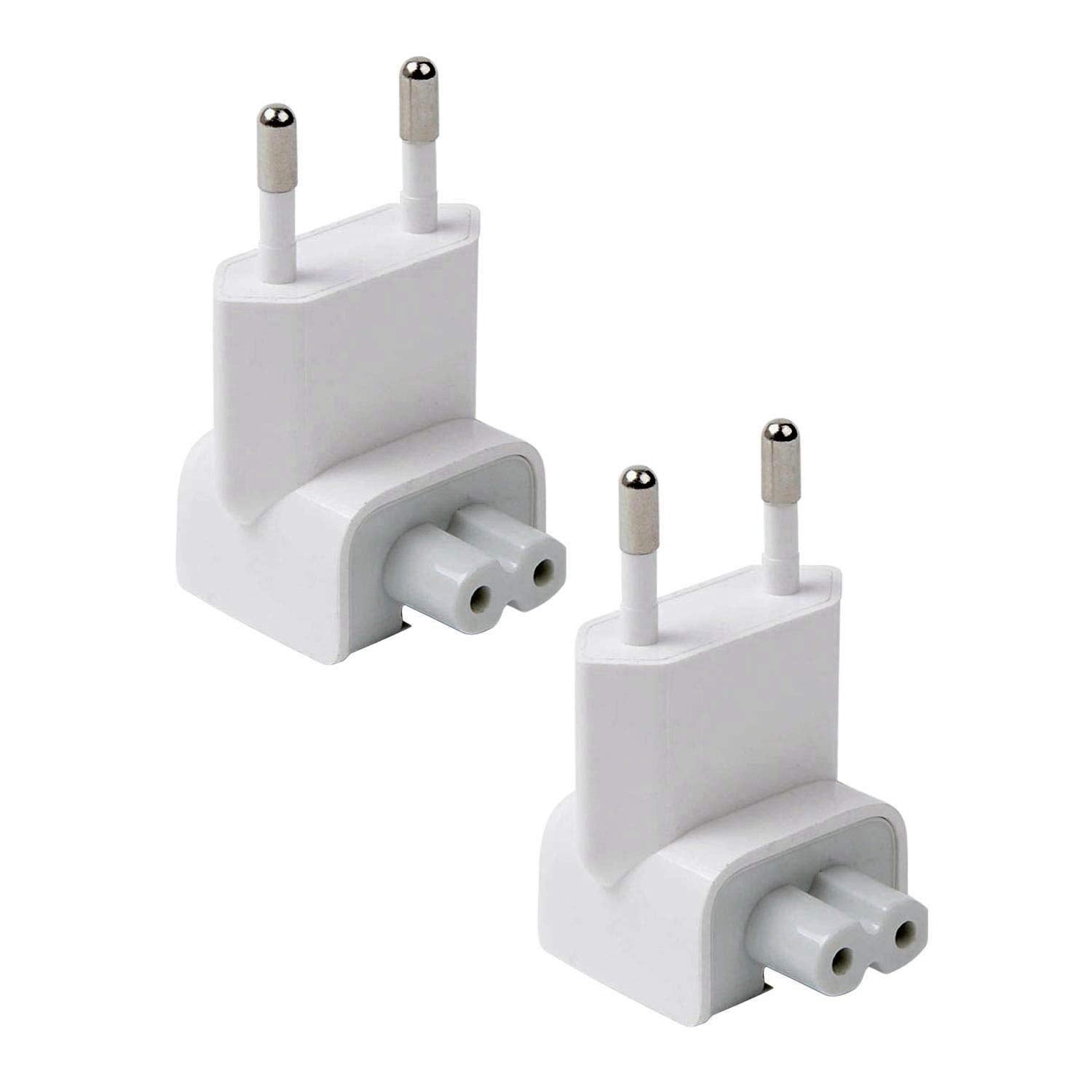 Reyaer Ac Adapter Europe Plug, Converter Travel Charger Adapter For Mac Book Mac/Book/Phone/Pod Ac Power Adapter (2  Pack)