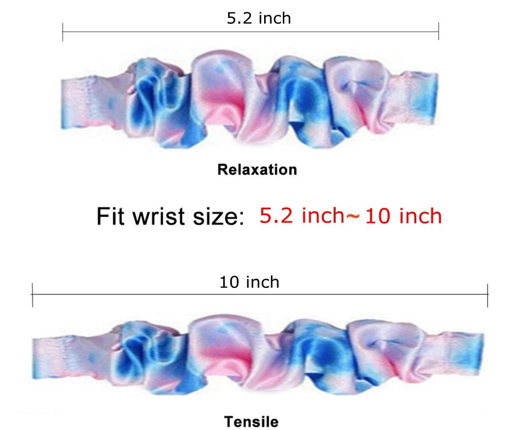 Scrunchie Elastic Watchband For Apple Watch Band Series 8 7 6 5 4 3, Watch Strap For Iwatch 45Mm 41Mm 38Mm 40Mm 42Mm 44Mm (Blue