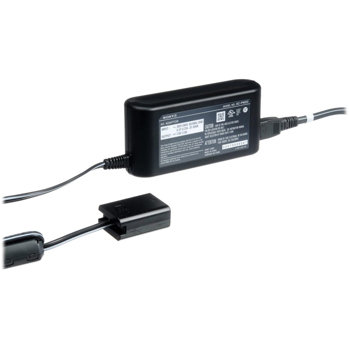 Sony ACPW20 AC Adaptor  Black