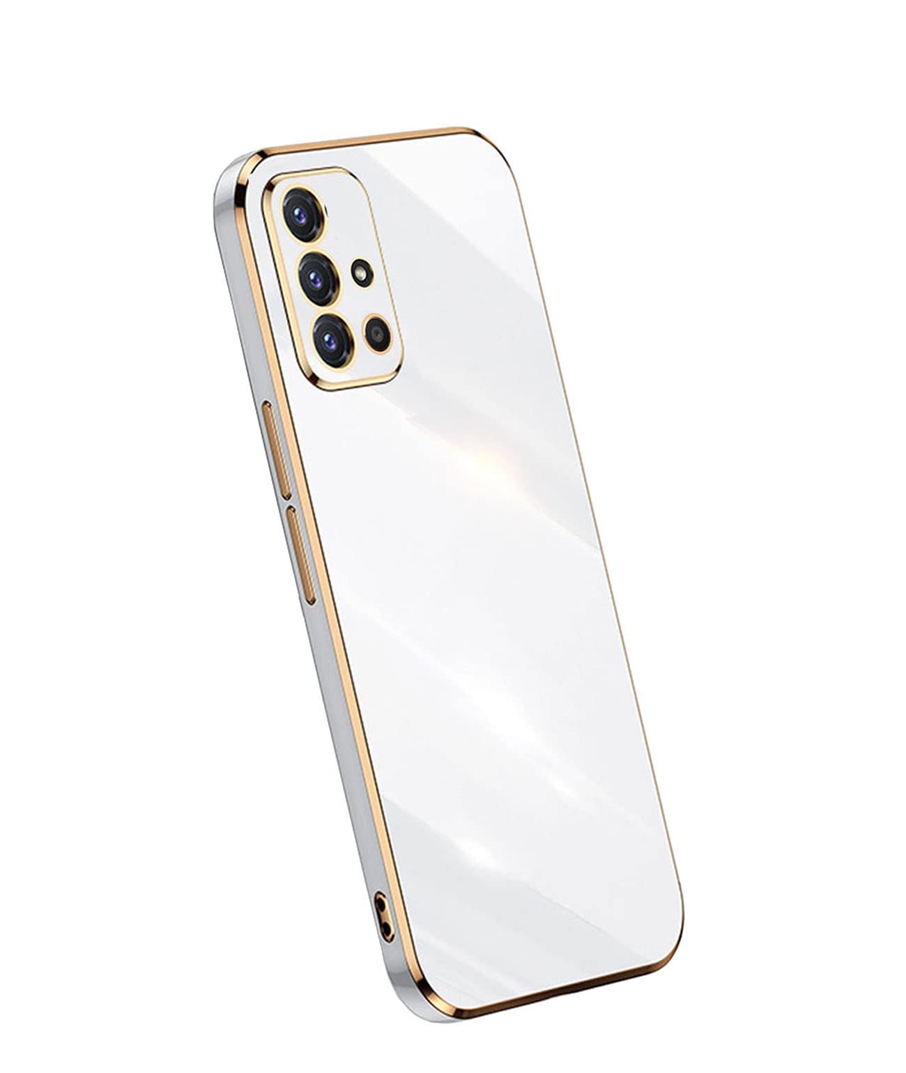 Sunswim Compatible With Galaxy A51 4G Case Cover Cute Full Camera Lens Protection &Luxury Electroplate Plated Shockproof Edge Bu