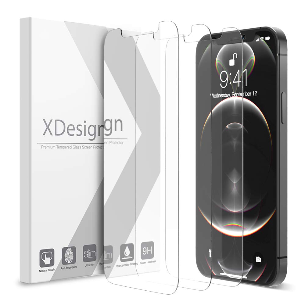 Xdesign 3 Pack Screen Protector For Iphone 12 Mini 5.4 Inch, Compatible Iphone 12 Mini Screen Protector Tempered Glass Film With