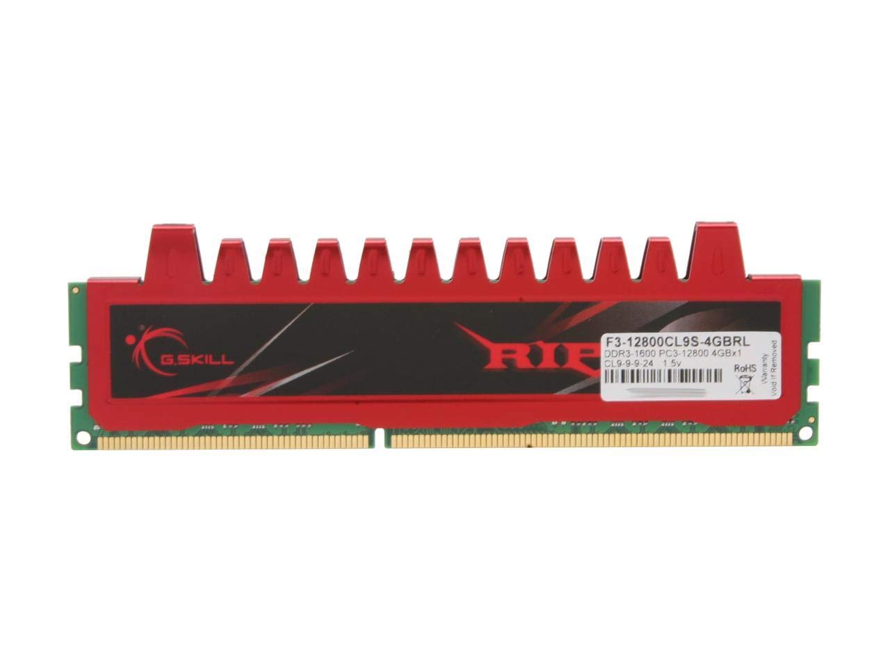 G.Skill Ripjaws F3 12800Cl9S 4Gbrl 4Gb Ddr3 Sdram Memory Module