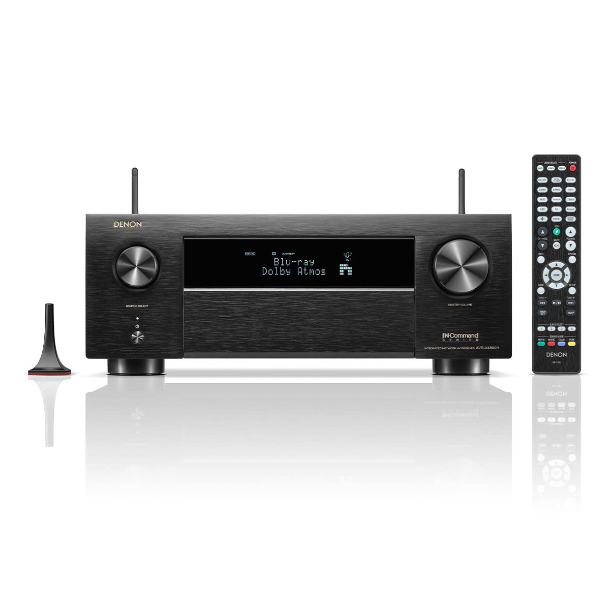 Denon Avr X4800H 9.4 Ch Receiver (2022 Model)   8K Uhd Home Theater Avr (125W X 9) Built In Bluetooth, Wi Fi & Heos Multi Room S