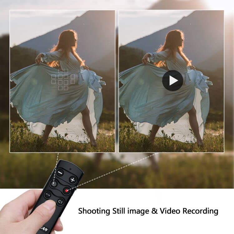 Aodelan Camera Remote Control Remote Shutter Commander For Sony Zv E10,Fx3,A1,A6100, A6400, A6600, A7C, A7 Iii, A7R Iii, A7R Iv,