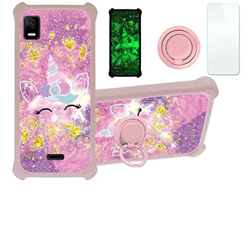 Jioeuinly Att Calypso 3 Case Compatible With Cricket Debut Smart 2022 Phone Case Cover With Tempered Glass Screen Protector]Hard