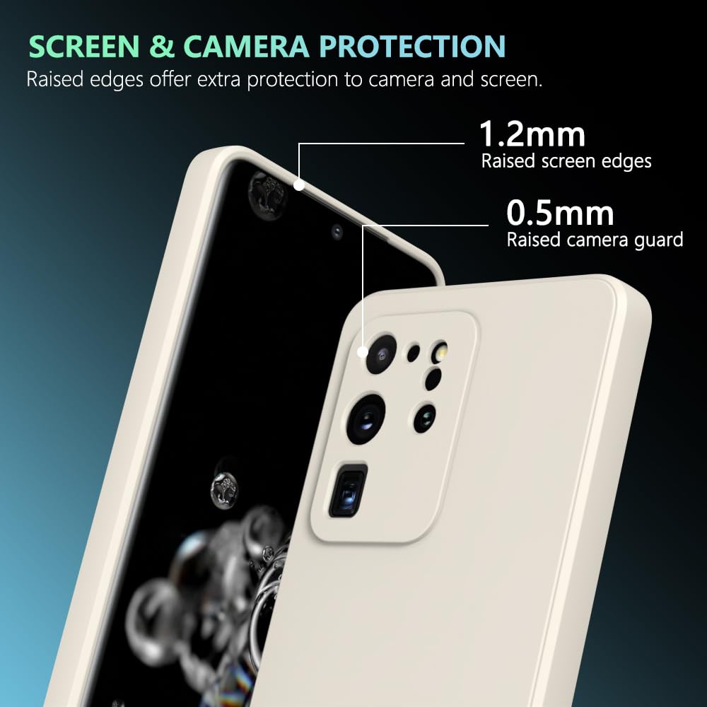 Wogroo For Samsung Galaxy S20 Ultra Case White, Scratch Resistant With Soft Touch, Slim Thin Phone Cover For Samsung Galaxy S20
