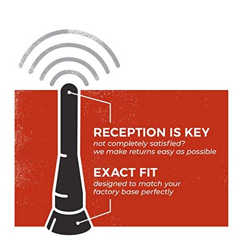 Cravenspeed Stubby Jr Antenna Compatible With Nissan Frontier 1998 2018 | 2 Inches | Short Antenna Replacement | Made In The Usa