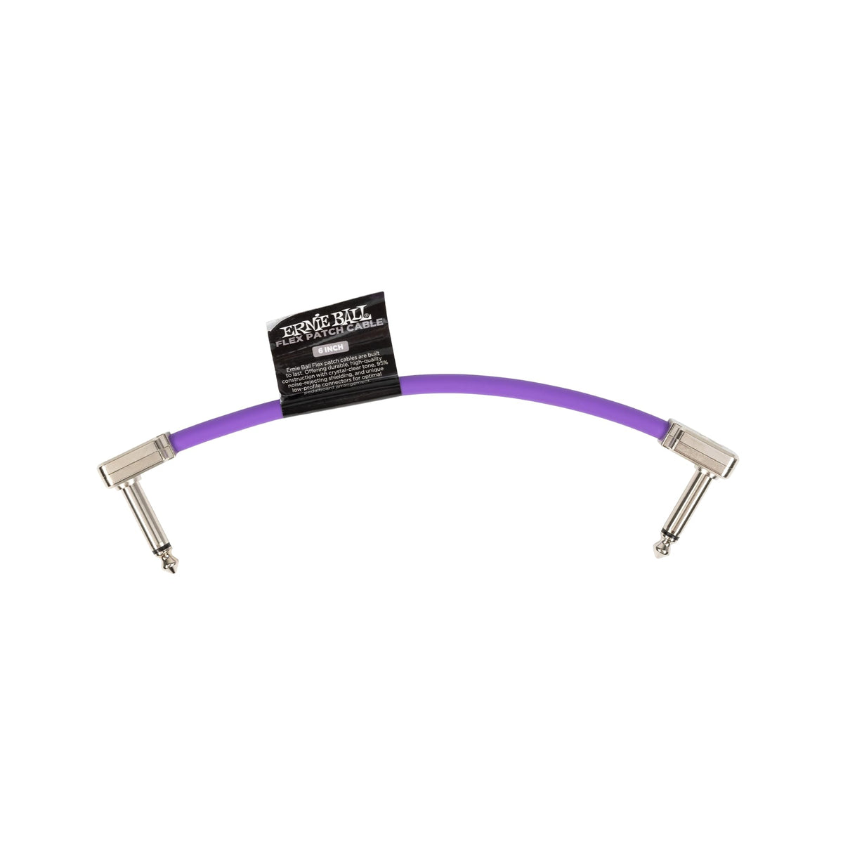 Ernie Ball Flex Patch Cable 6In   Purple   Single