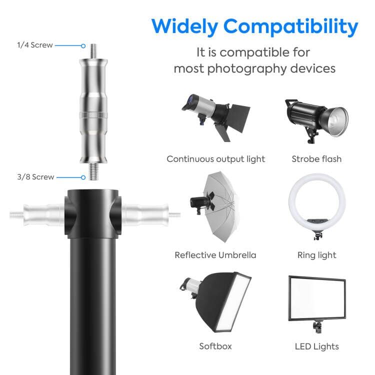 Sedgewin Ring Light Wall Mount 51Inch Adjustable Wall Mount Triangle Boom Arm With 1/4 & 3/8 Screw Save Space 180 Rotation For B