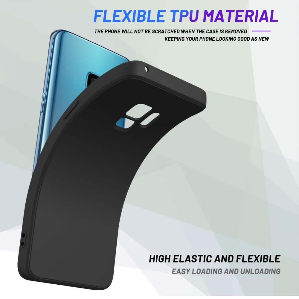 Wogroo For Samsung Galaxy S9 Plus Case Black, Scratch Resistant With Soft Touch, Slim Thin Phone Cover For Samsung Galaxy S9 Plu