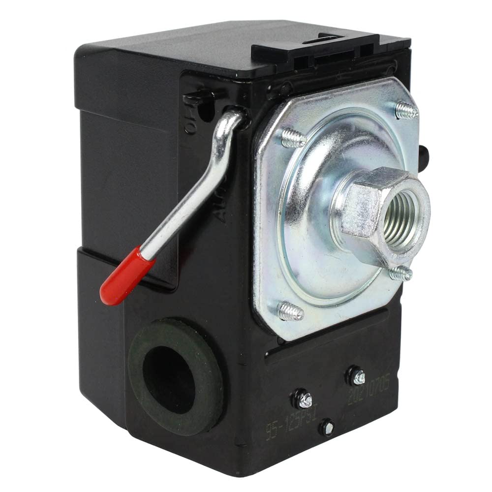Pressure Switch For Air Compressor 95 125 Psi Single Port Heavy Duty 26A Replaces Hubbell Furnas Square D Siemens Sears Dewalt C