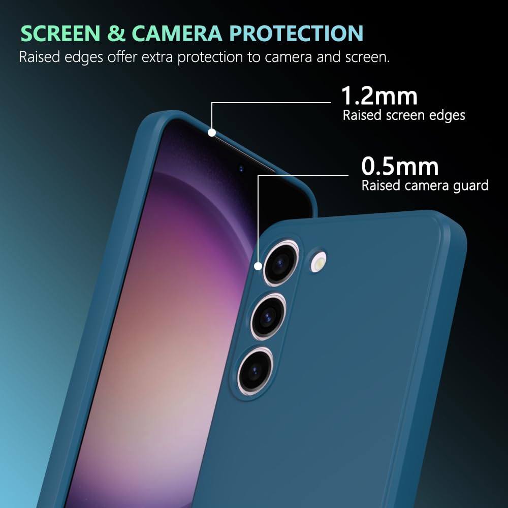 Wogroo For Samsung Galaxy S24 Plus Case Dark Blue, Scratch Resistant With Soft Touch, Slim Thin Phone Cover For Samsung Galaxy S