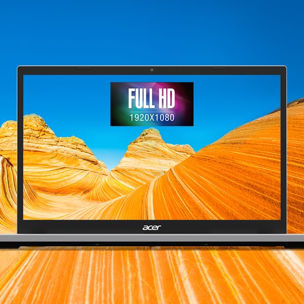 Acer Aspire Go 15 Slim Laptop | 15.6'' Full Hd Ips 1080P Display | Intel Core I3 N305| Intel Uhd Graphics | 8Gb Lpddr5 | 128Gb H