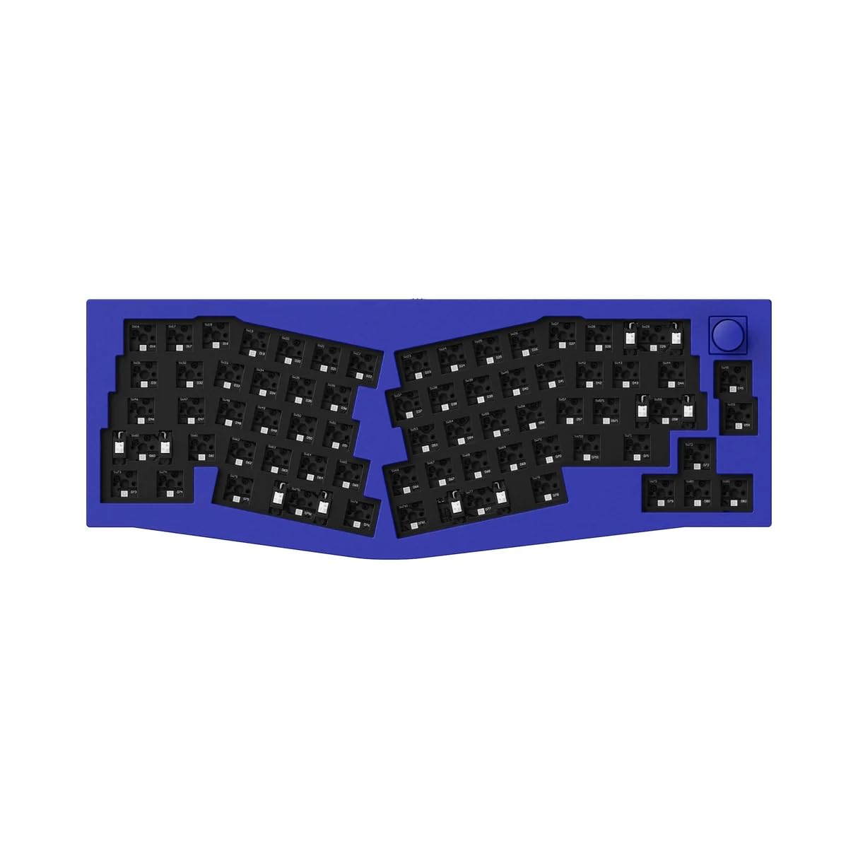 Keychron Q8 Knob 65% Alice Layout Barebone Mechanical Keyboard  Full Metal, Wired, HotSwappable, QMK Programmable Macros, Mac/