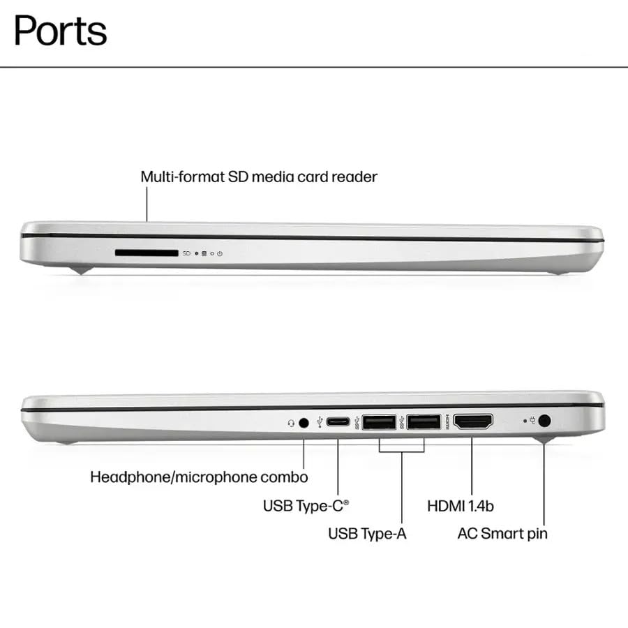 Hp Laptop Computer 14'' Ultral Light For Students And Business, 4 Cores Intel Celeron, 16Gb Ram, 384Gb Storage(128Gb Emmc+256Gb