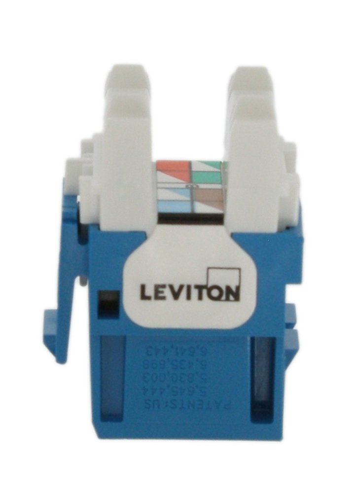 Leviton 61110 RL6 Extreme 6+ QuickPort Connector, CAT 6, Blue