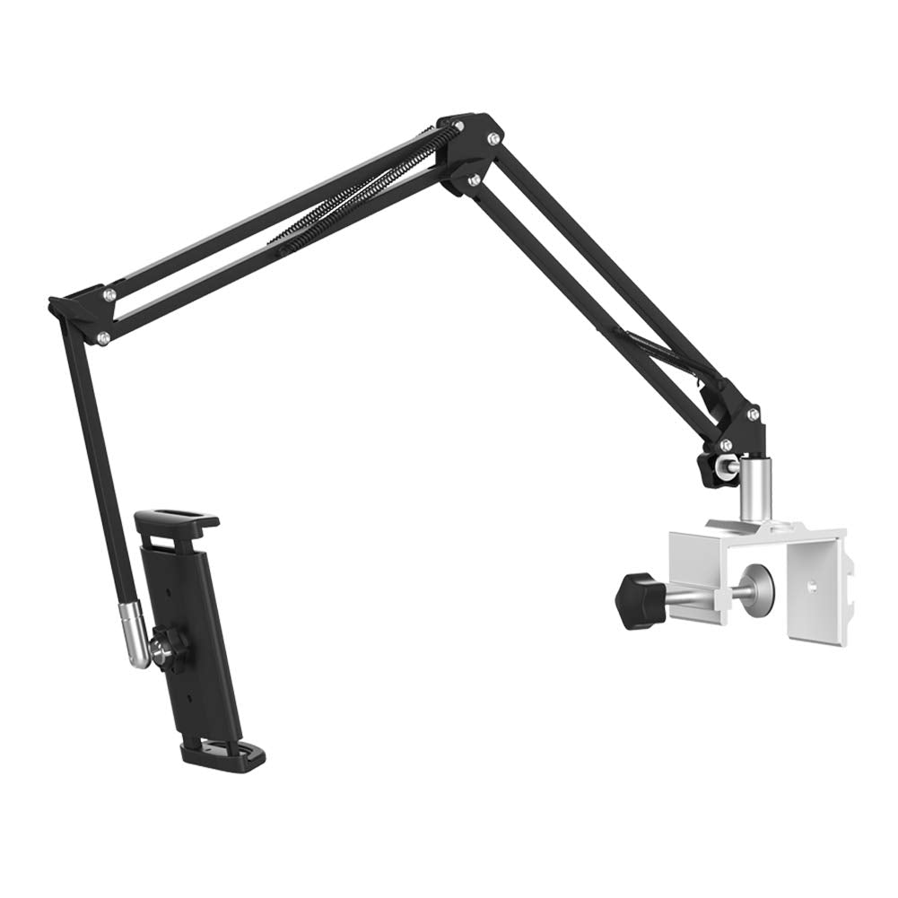 Ohitec Heavy Duty Phone/Tablet Metal Holder Universal Mobile Cell Smartphone Mount Lazy Bracket 360 Rotation Gooseneck Clamp Sta